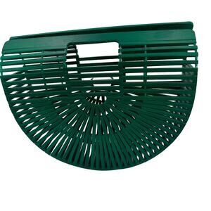 NWT Green Bamboo half moon handbag